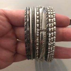Silver bangles